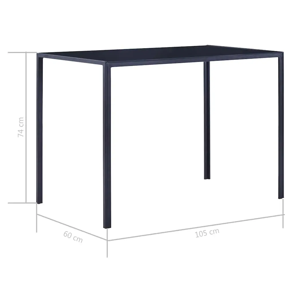Dining Table Set 5 Piece Grey Kitchen Modern Design Glass Top Chairs