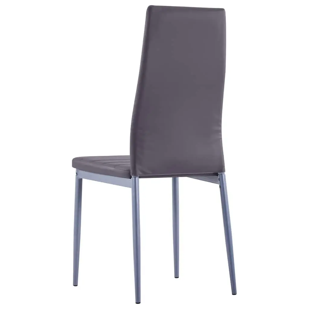 Dining Set Grey 7 Piece Modern Table 6 Chairs Kitchen Furniture