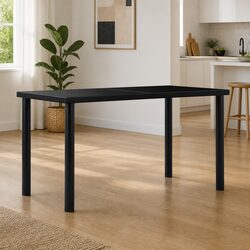 Black Glass Dining Table - Modern and Efficient Design