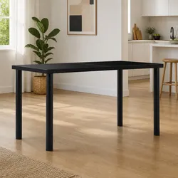 Black Glass Dining Table - Modern and Efficient Design