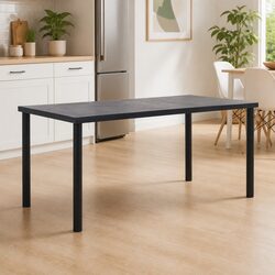 Dining Table Black Concrete Grey Kitchen Room Modern Design 200x100x75cm