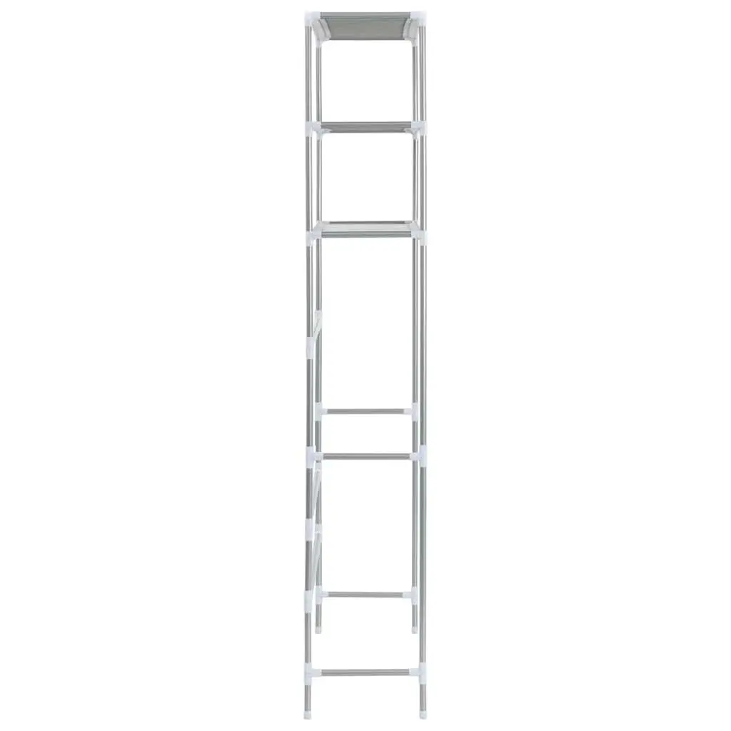 3-Tier Storage Rack Silver 69x28x169cm Over Laundry Machine Bathroom Organiser