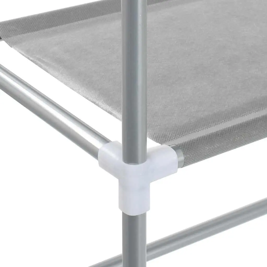 3-Tier Storage Rack Silver 69x28x169cm Over Laundry Machine Bathroom Organiser