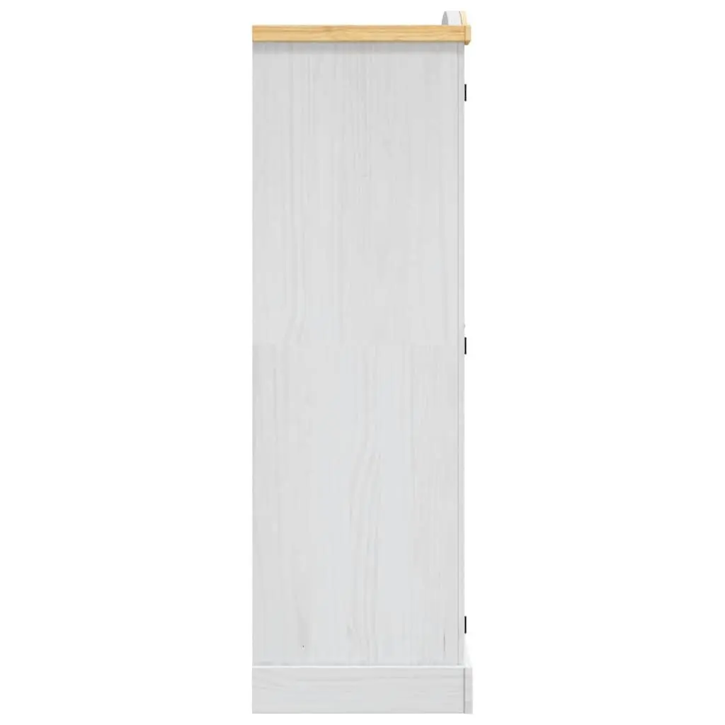 Wooden Wardrobe 2 Doors Storage Cabinet Bedroom Furniture White Cupboard
