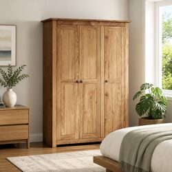 Your Perfect 3-Door Wardrobe 118x50x171.5 cm Awaits