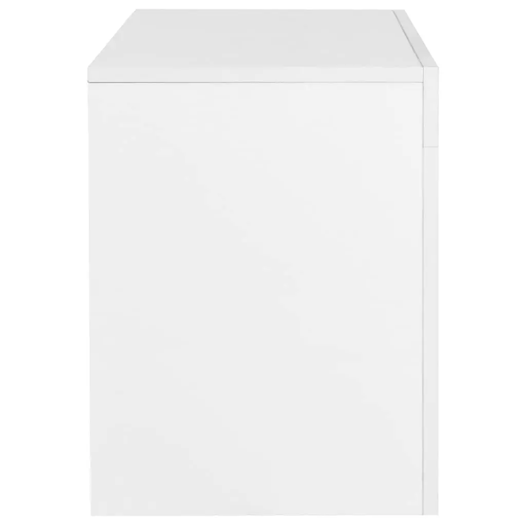 TV Cabinet Unit White High Gloss LED Lights Modern Living Room Storage