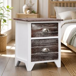 Compact Nightstand with Two Drawers for Your Bedroom