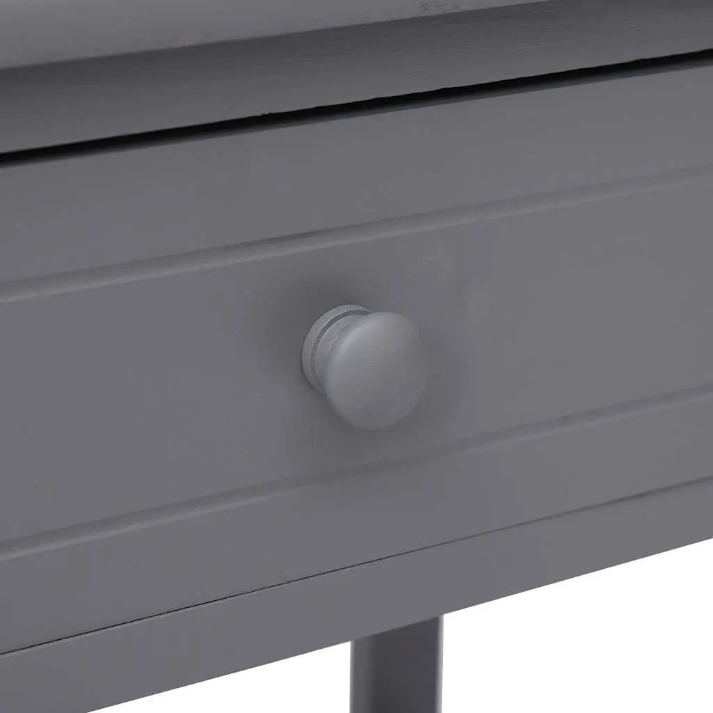 Bedside Tables Grey 40x29x42 cm Wooden Nightstands Storage Cabinet Drawer 2 Piece