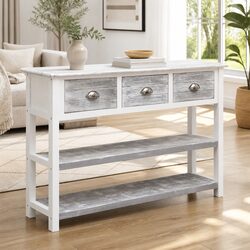 Concise Grey Wooden Sideboard with Storage
