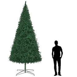 400cm Green Artificial Christmas Tree - Simple and Effective