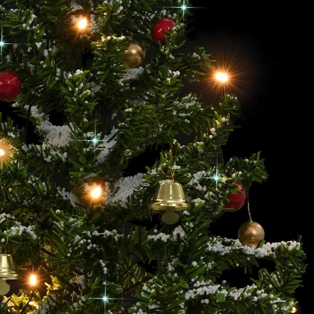 Artificial Christmas Tree Green 75cm Snowing Effect with Umbrella Base