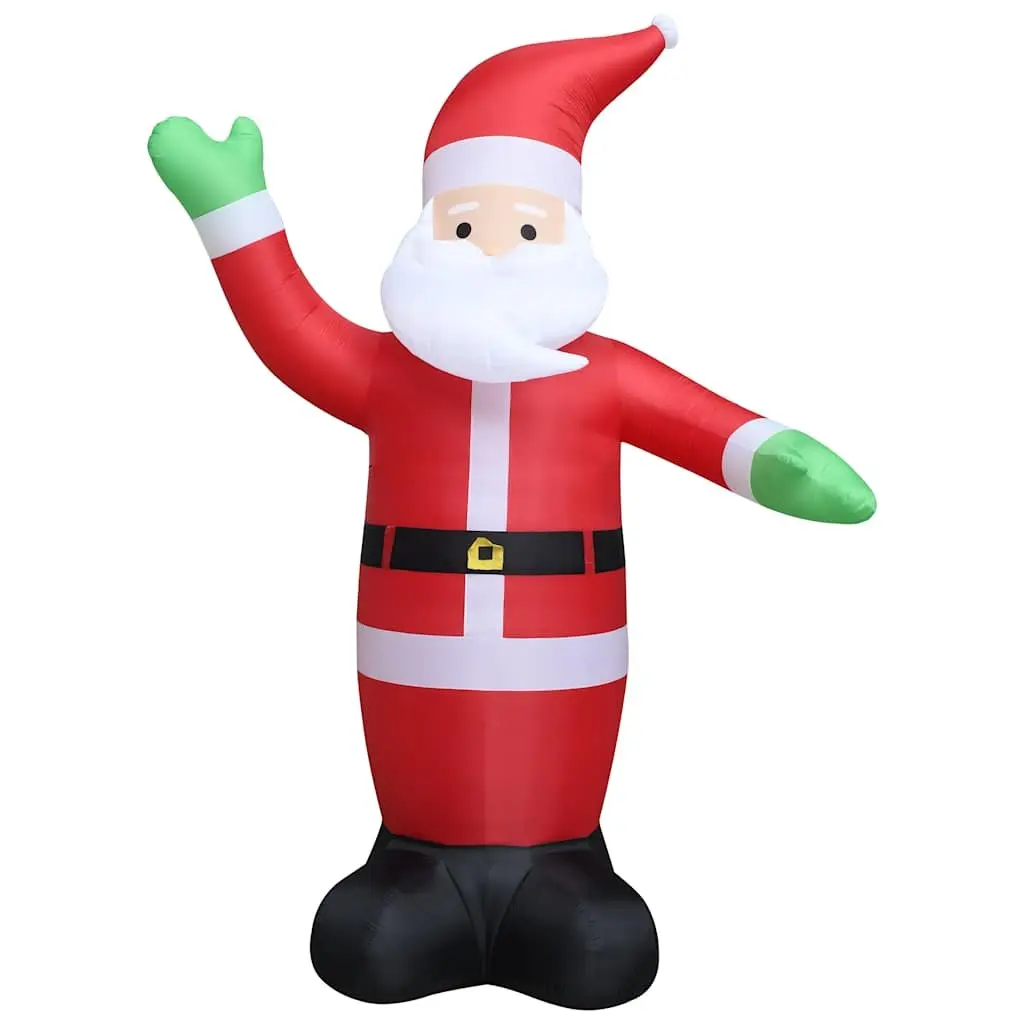 Inflatable Santa Claus Decoration XXL 600cm Outdoor Self-Inflating LED Waving Display