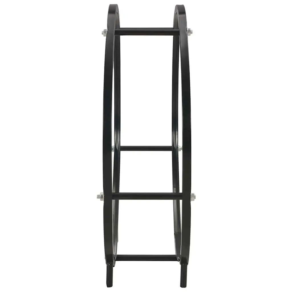 Firewood Rack Black Steel Log Holder Storage Fireplace Wood Stove Accessories