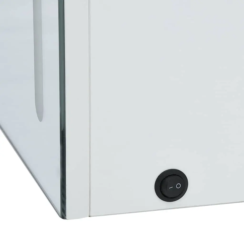 LED Bathroom Mirror Cabinet 50x13x70cm Wall Mounted Vanity Storage White