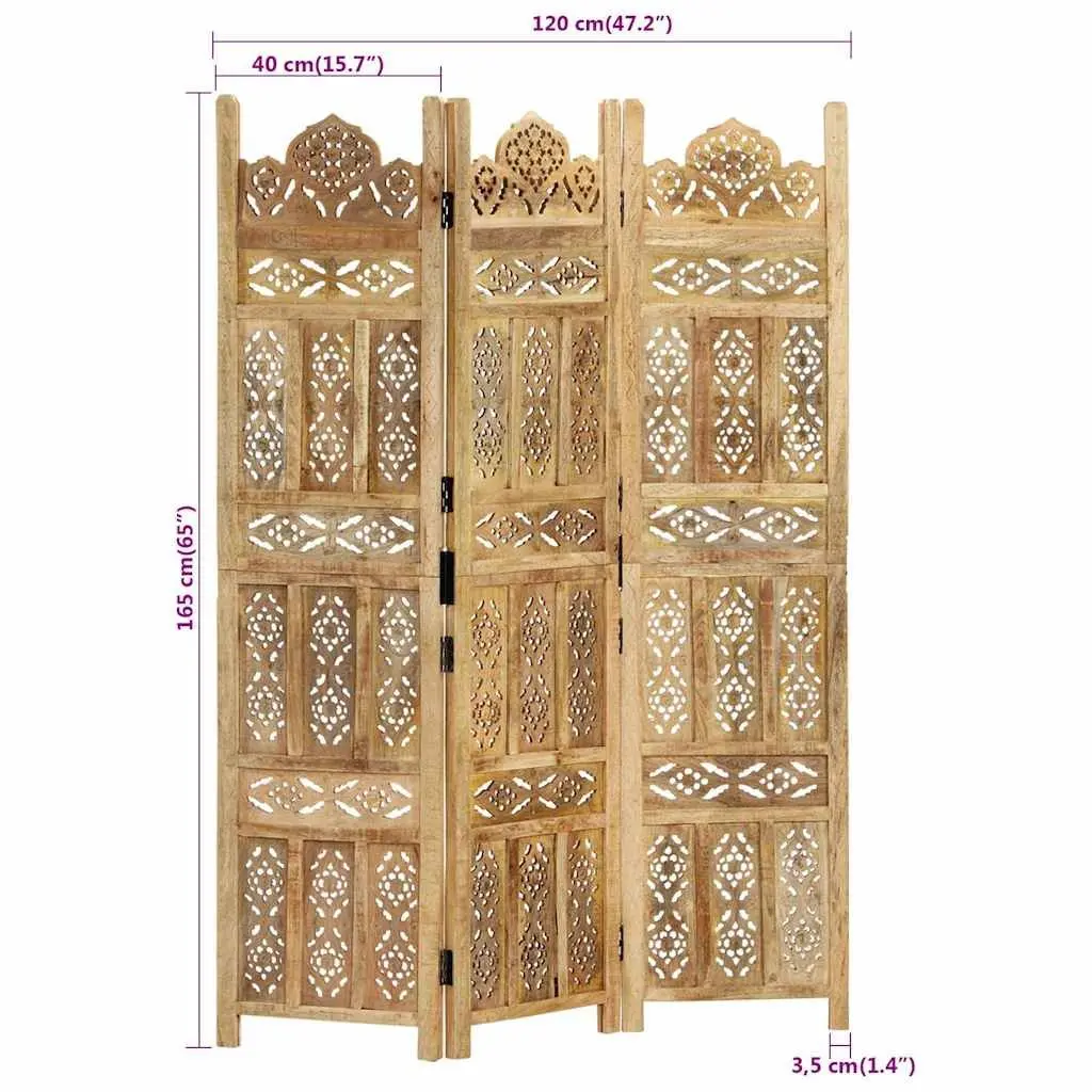 3-Panel Room Divider