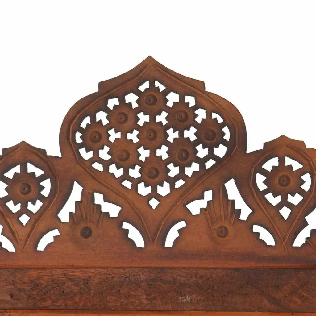 Hand Carved 4-Panel Room Divider Screen