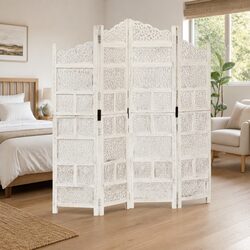 4-Panel Folding Privacy Screen