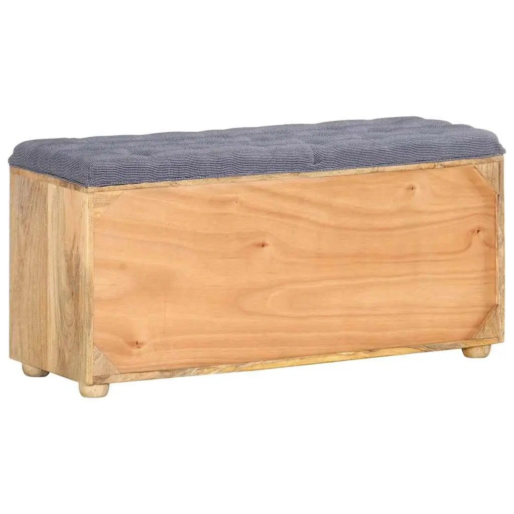 Storage Bench Brown Solid Wood Padded Seat 8 Compartment Entryway Furniture