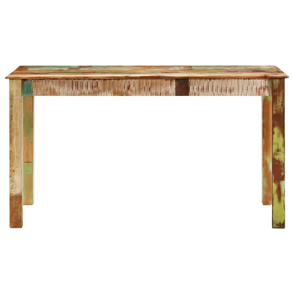 Dining Table Multicolour 140x70x76cm Solid Reclaimed Wood Antique Style