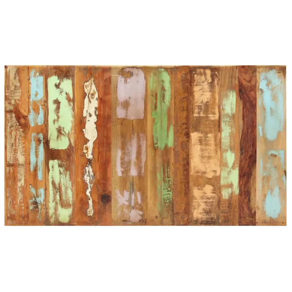 Dining Table Multicolour 160x80x76 cm Solid Reclaimed Wood Antique Style