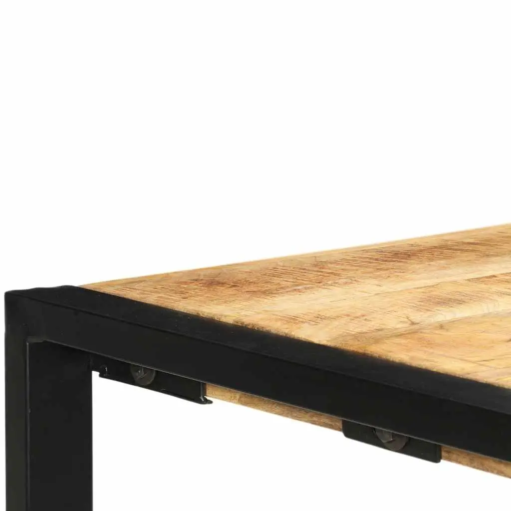 Bar Table Brown 110x60x110cm Solid Mango Wood Industrial Retro Style