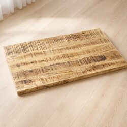 Compact and Sturdy Brown Mango Tabletop 60x60cm