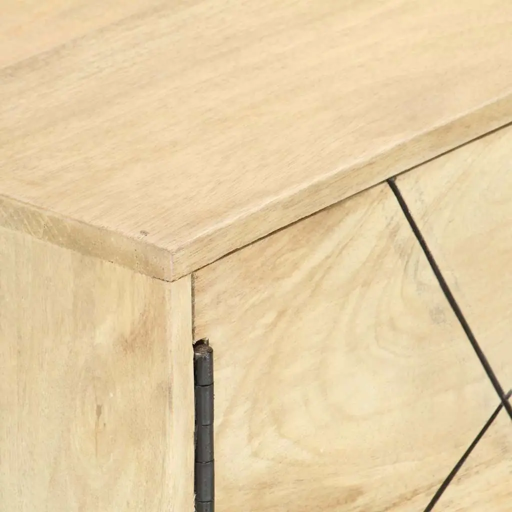 TV Cabinet Brown 140x30x40 cm Solid Mango Wood Storage Unit