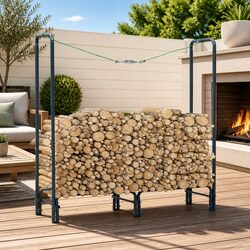 Compact Firewood Rack: Sturdy and Reliable