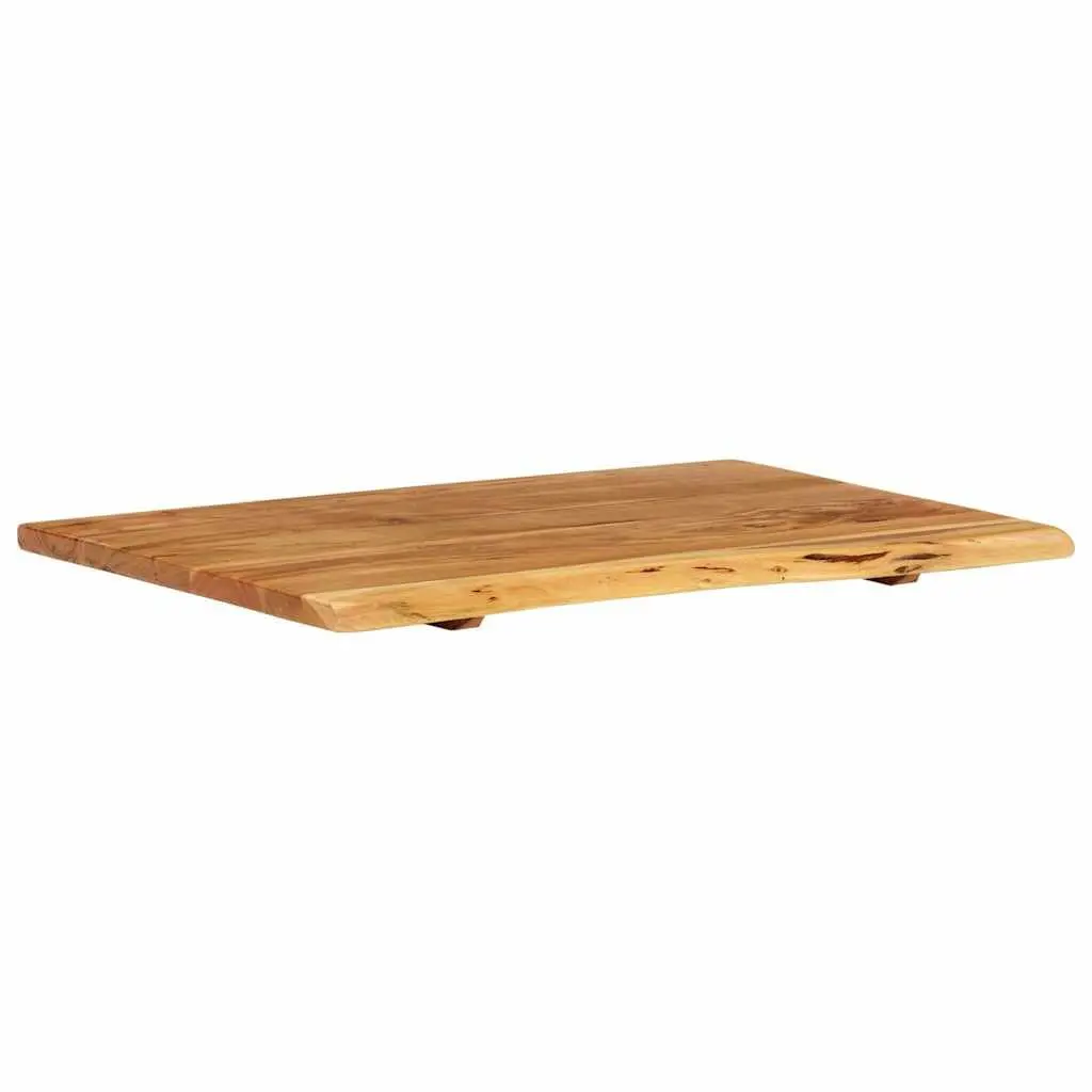 Bathroom Vanity Top Solid Acacia Wood Countertop Rustic Sink Worktop 80x52cm