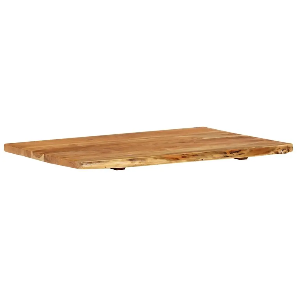 Bathroom Vanity Top Solid Acacia Wood Countertop Rustic Sink Worktop 80x52cm