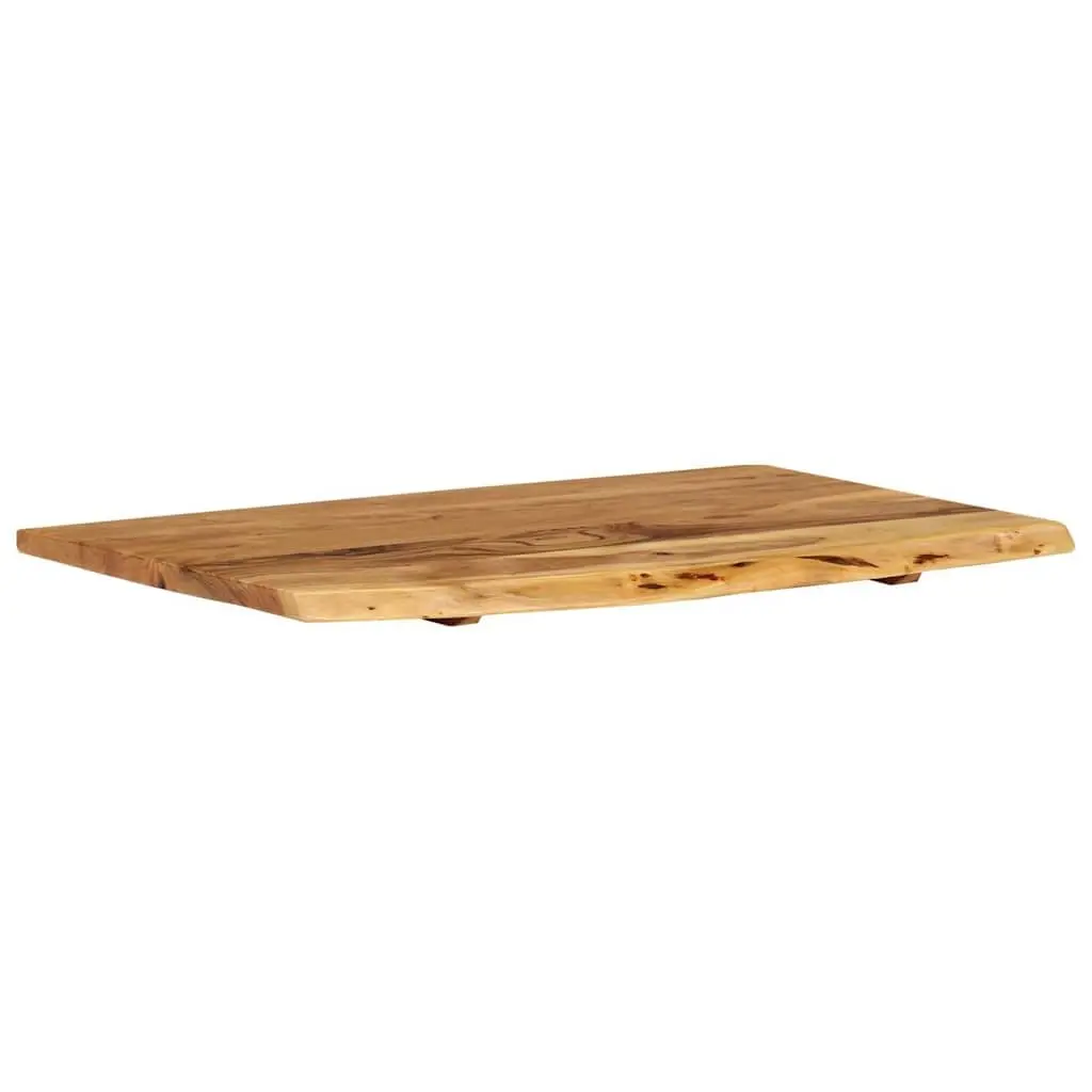 Bathroom Vanity Top Solid Acacia Wood Countertop Rustic Sink Worktop 80x52cm