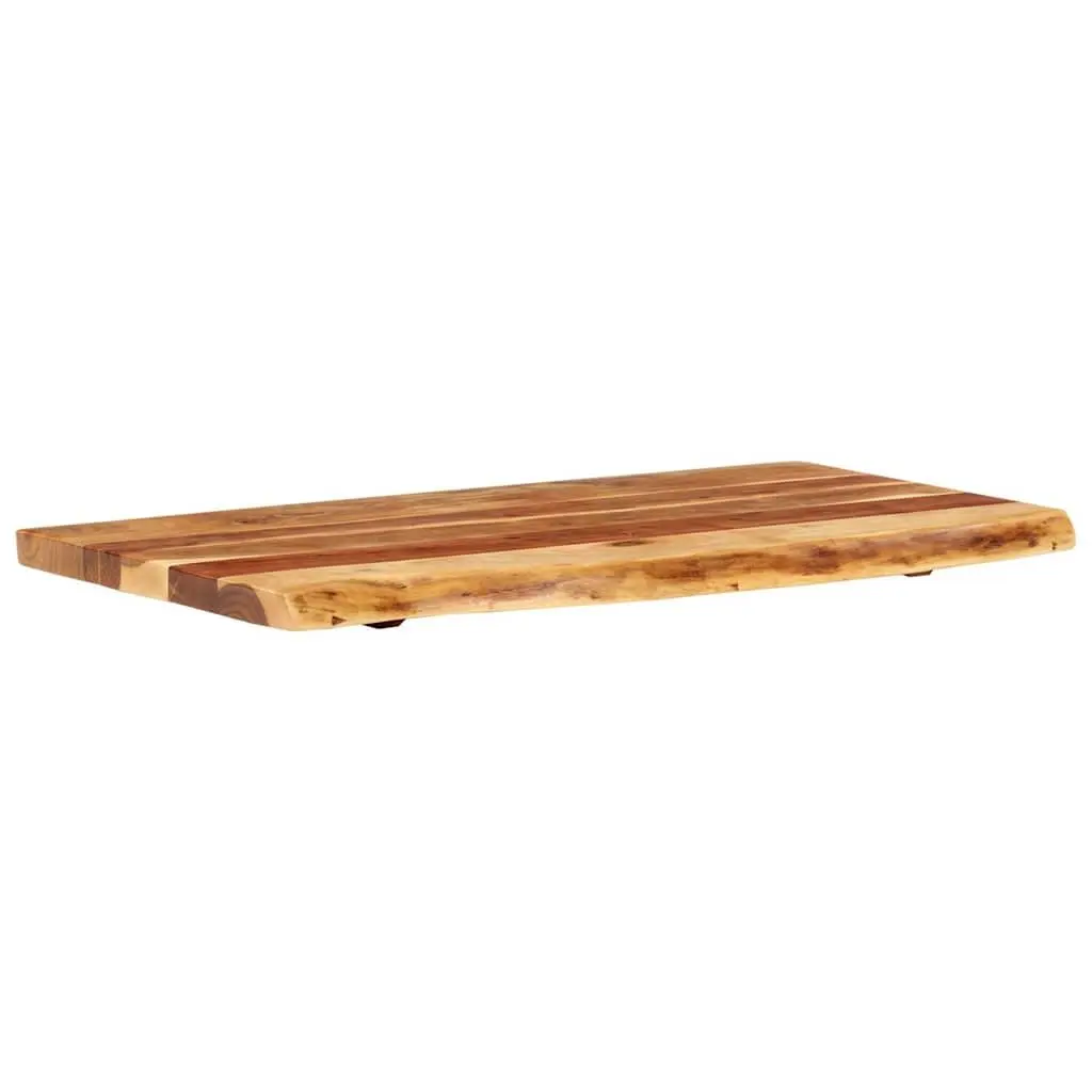 Bathroom Vanity Top Solid Acacia Wood Countertop Sink Cabinet Rustic Edge