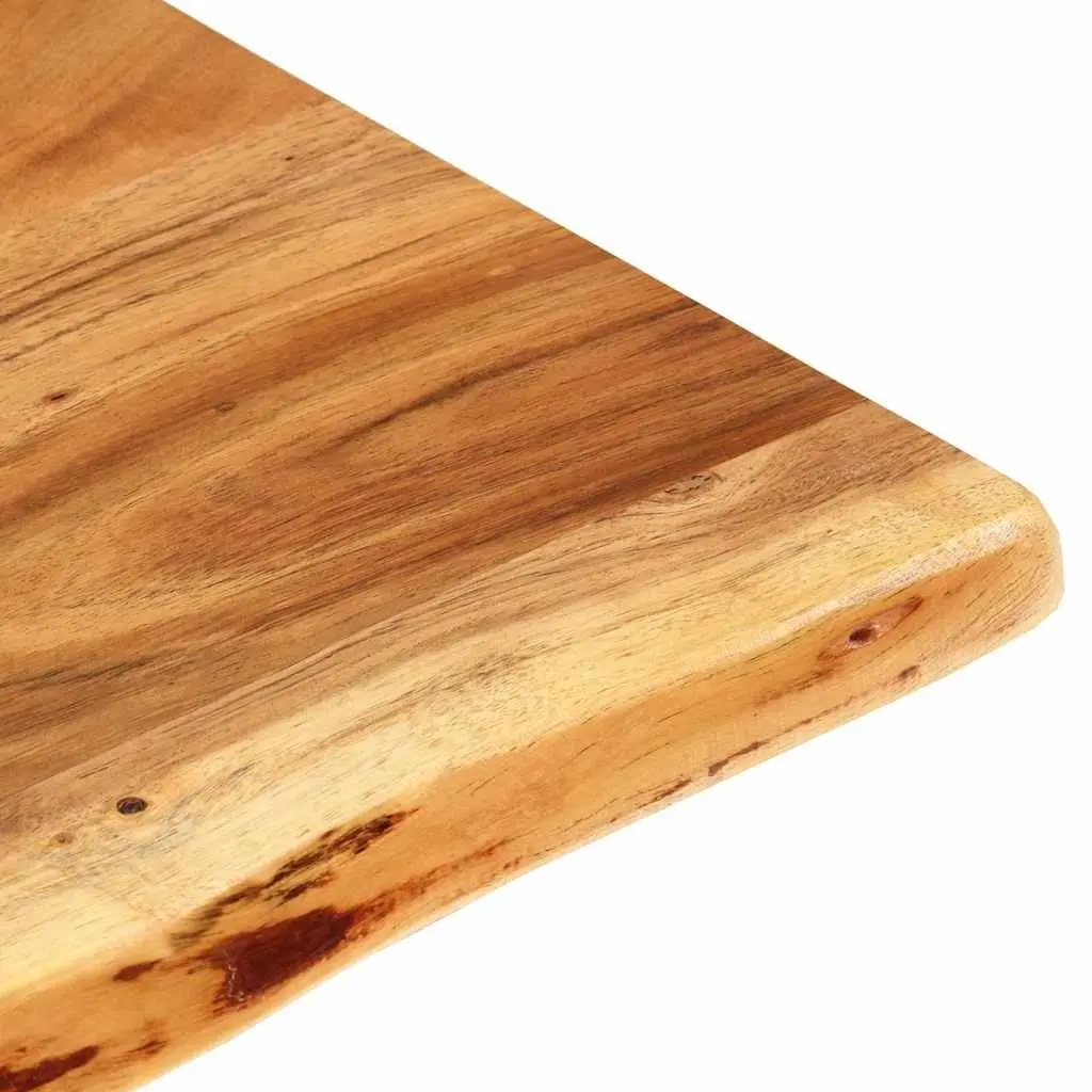 Solid Acacia Wood Bathroom Vanity Top with Live Edge, 114cm