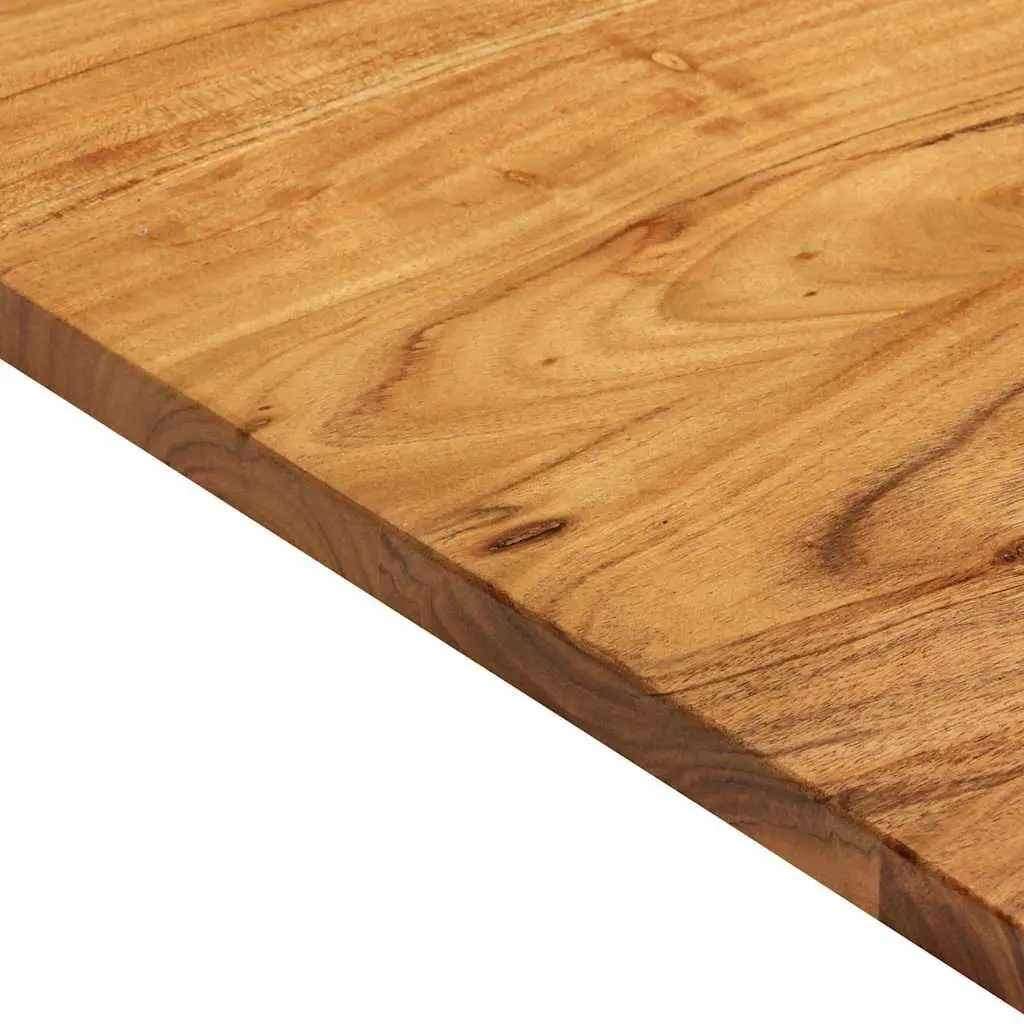 Solid Acacia Wood Bathroom Vanity Top with Live Edge, 114cm