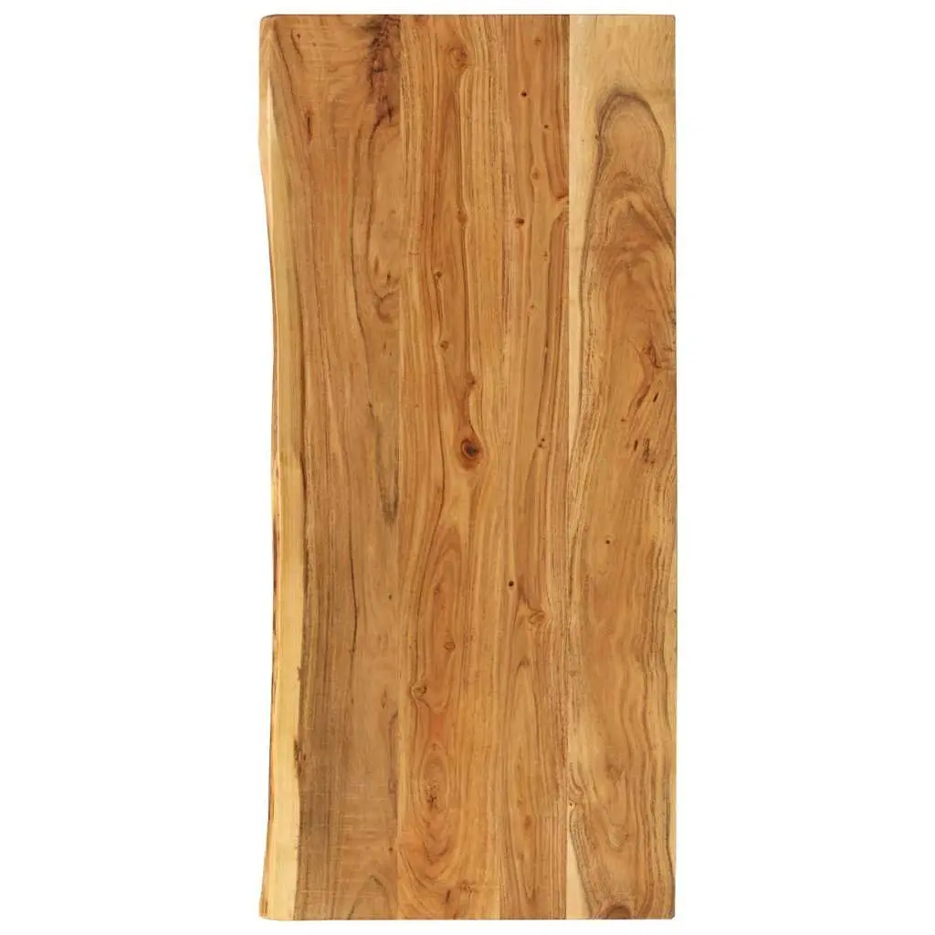 Bathroom Vanity Top Solid Acacia Wood Countertop 114x52x4 cm Rustic Worktop