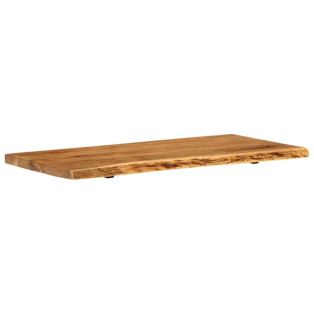 Bathroom Vanity Top Solid Acacia Wood Countertop 114x52x4 cm Rustic Worktop