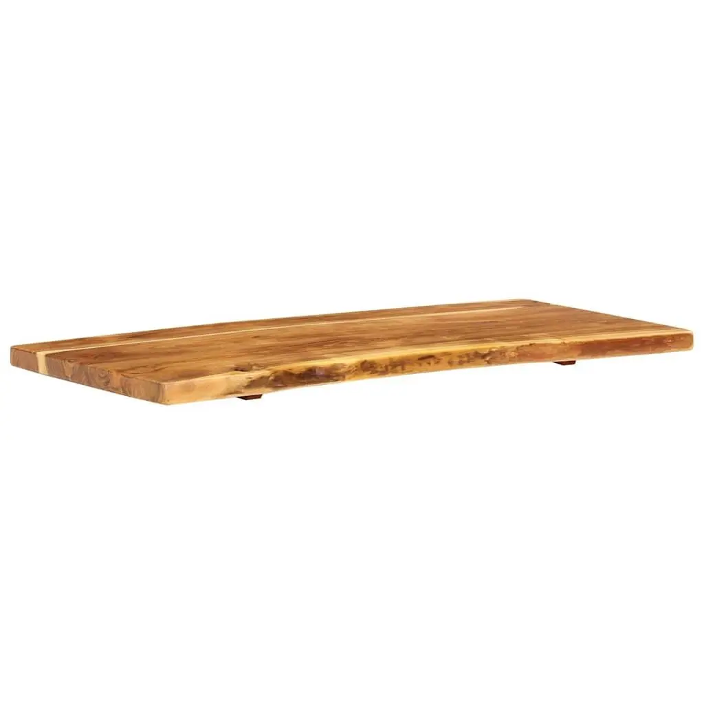 Bathroom Vanity Top Solid Acacia Wood Countertop 114x52x4 cm Rustic Worktop