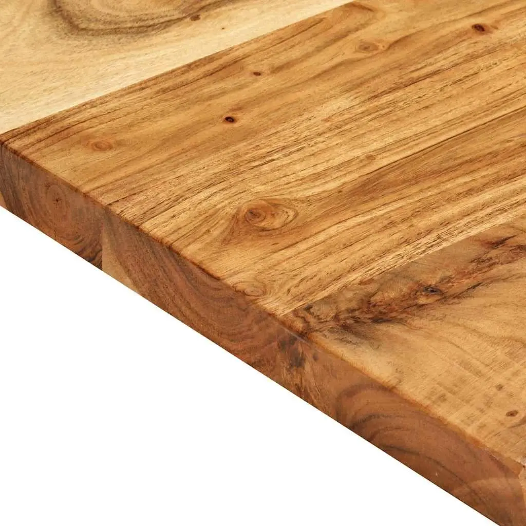 Bathroom Vanity Top Solid Acacia Wood Countertop 114x52x4 cm Rustic Worktop