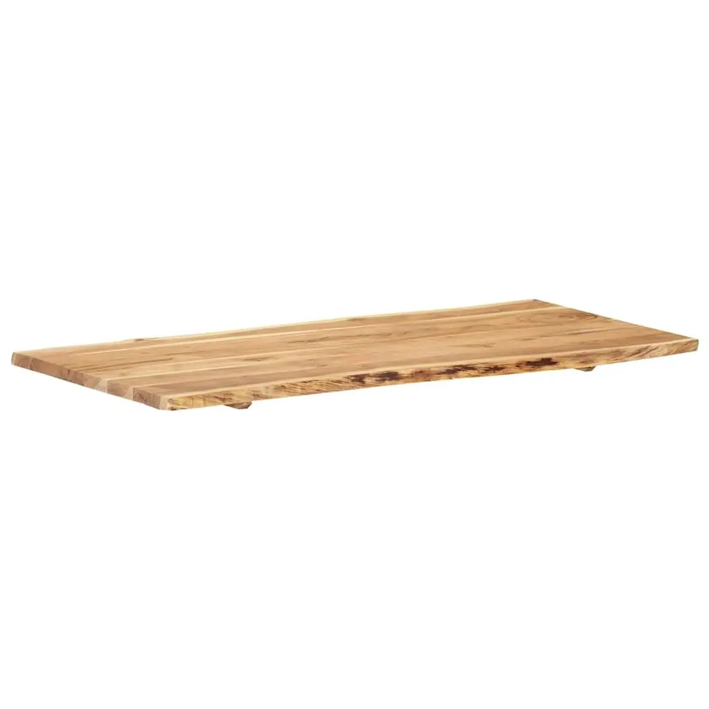 Brown Acacia Wood Table Top 118x50-60x2.5 cm