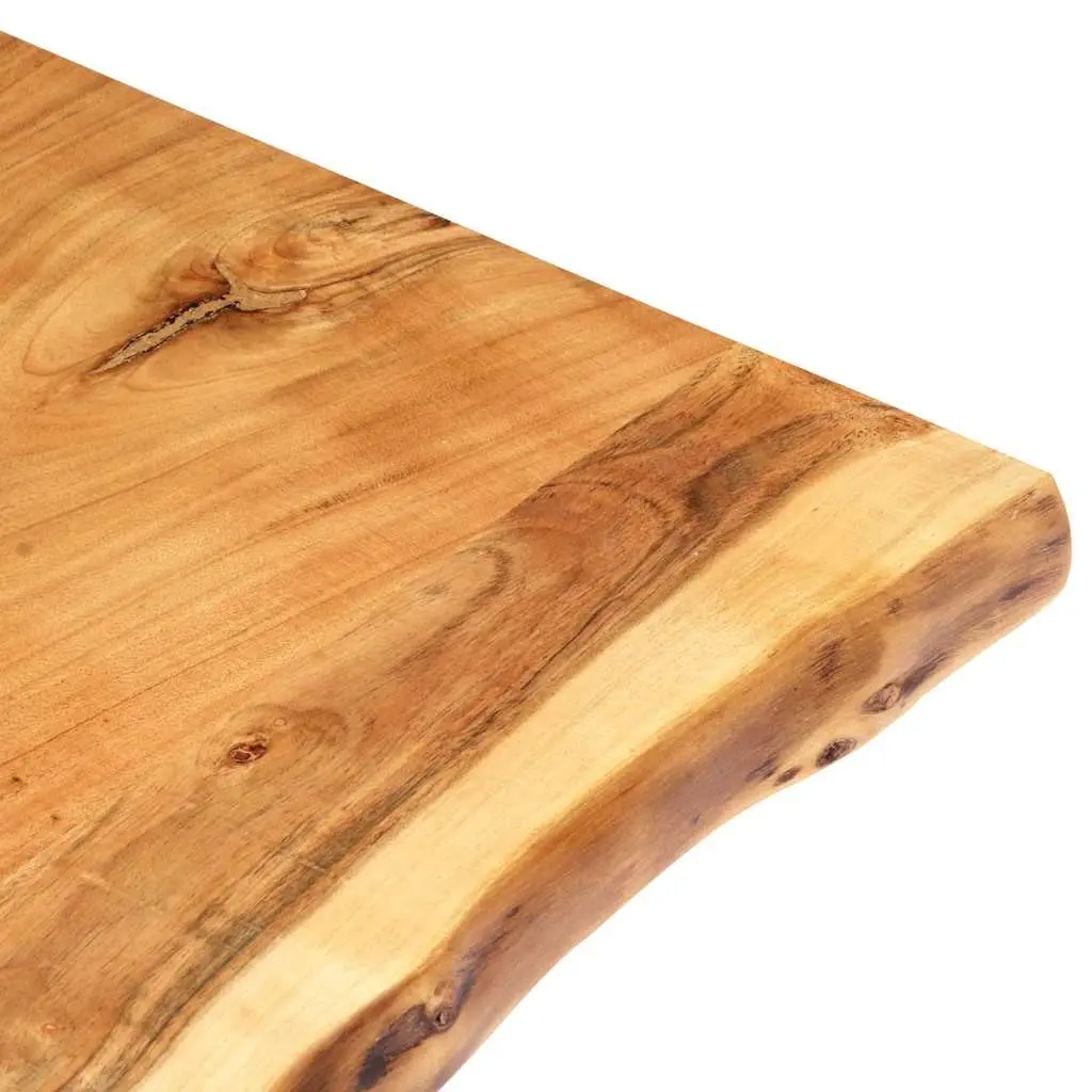 Brown Acacia Wood Table Top 118x50-60x2.5 cm