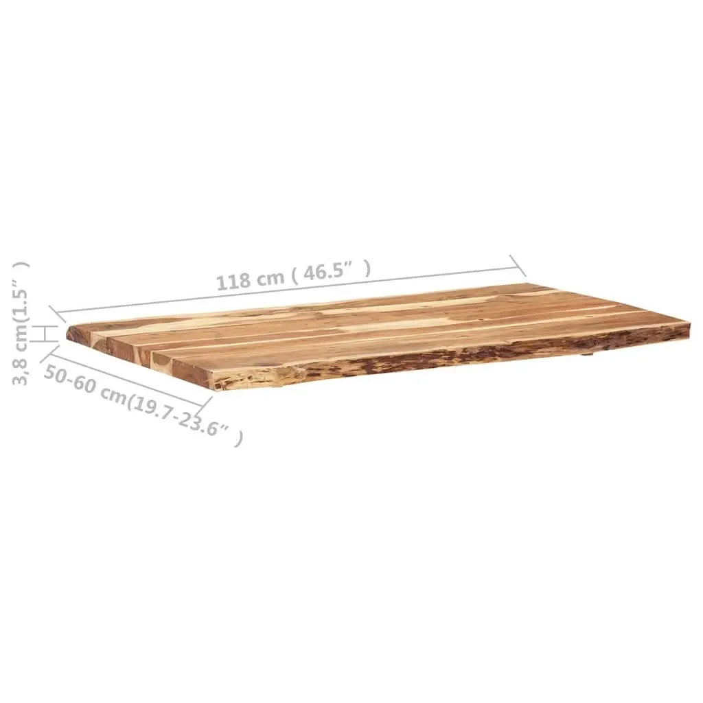 Solid Acacia Live Edge Tabletop