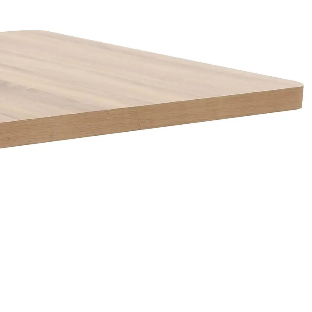 Bistro Table 80x80cm Brown MDF Top with Steel Legs Easy Clean Suitable for Coffee Shop Dining Restaurant