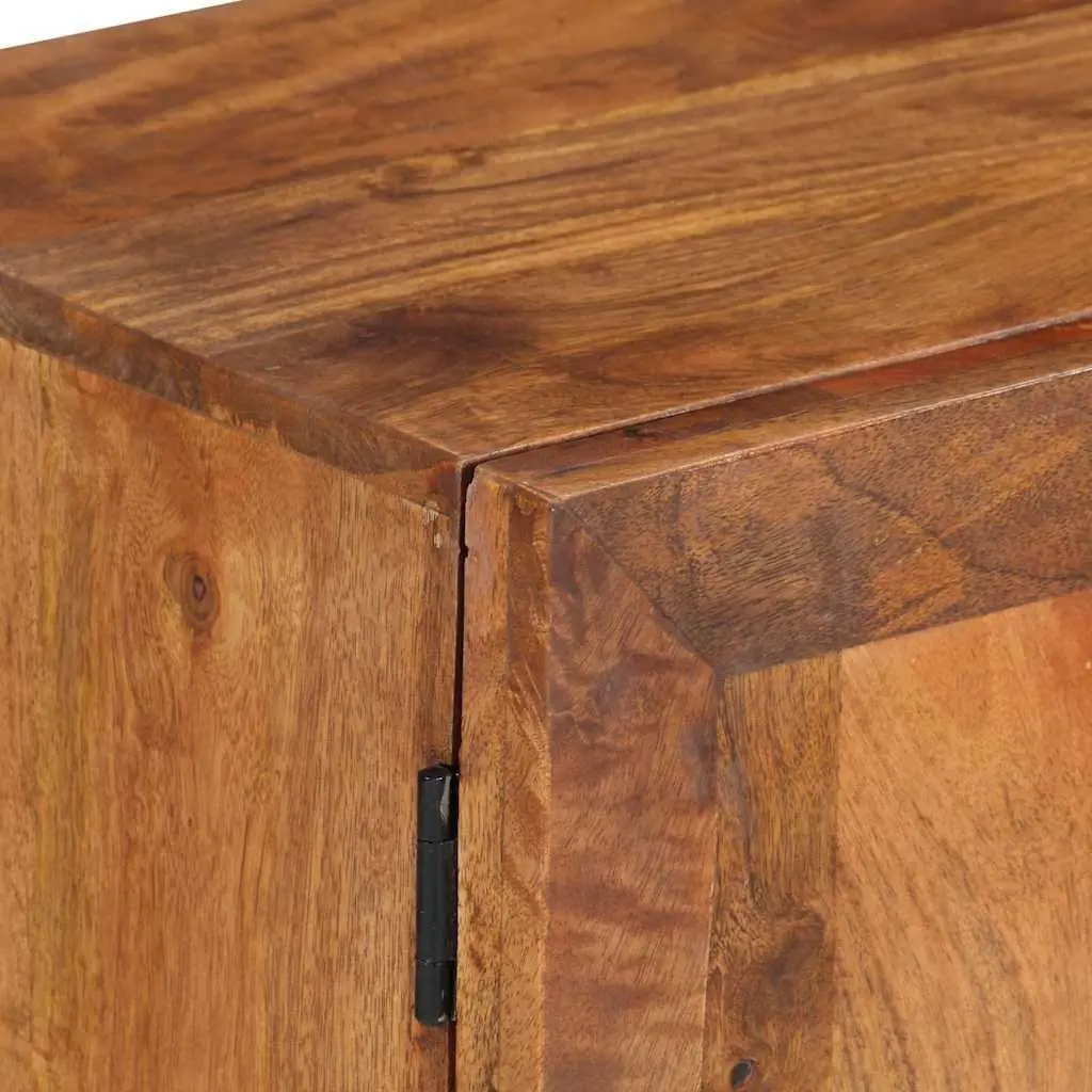 TV Cabinet 140x30x46 cm Solid Mango Wood Brown Living Room Furniture Storage