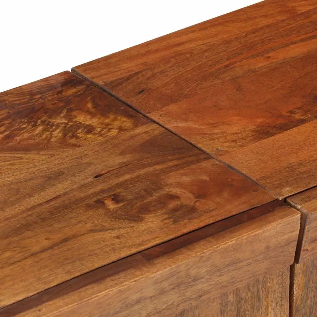 TV Cabinet 140x30x46 cm Solid Mango Wood Brown Living Room Furniture Storage