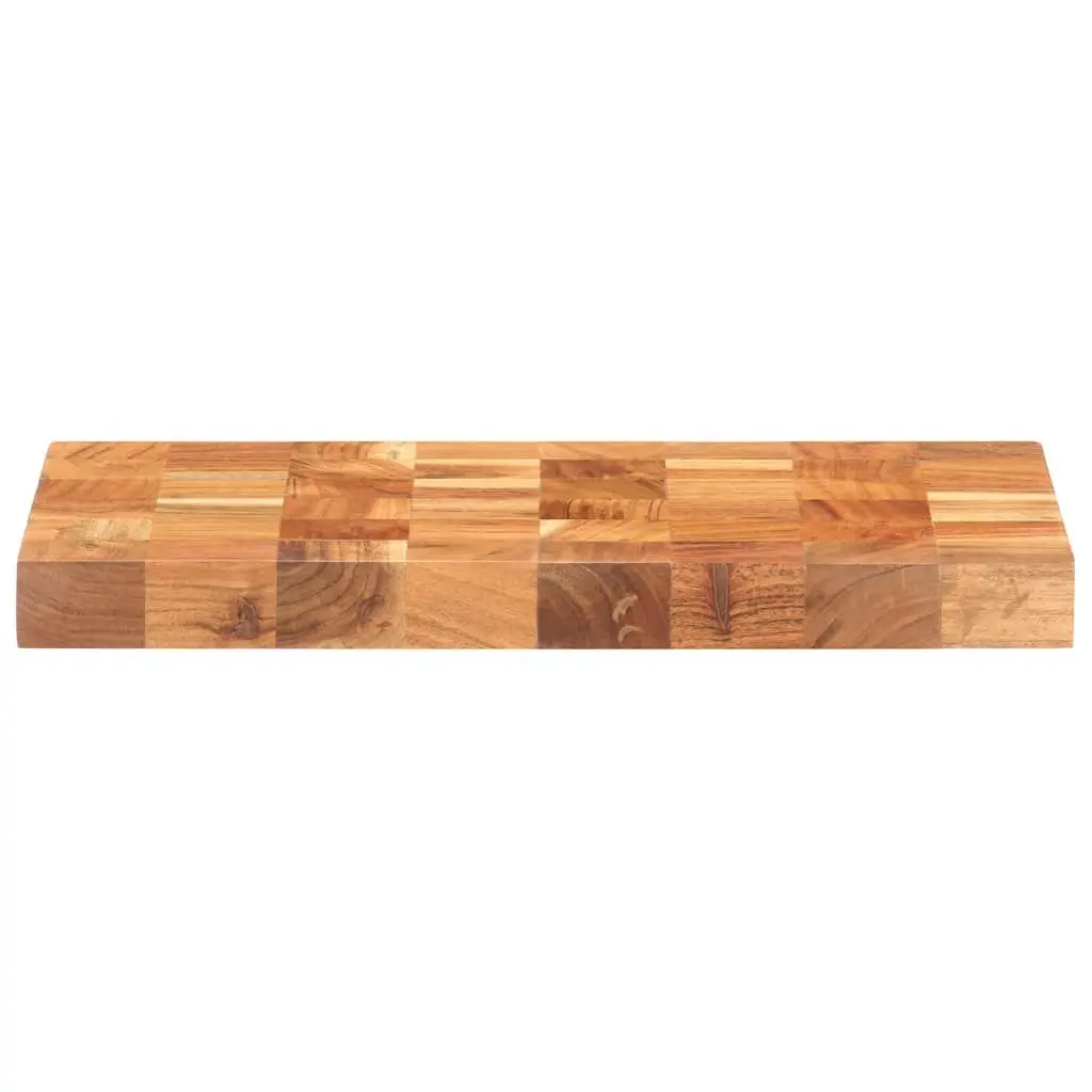Chopping Board Brown 40x30x3.8 cm Solid Wood Kitchen Cutting Board with Finger Groove