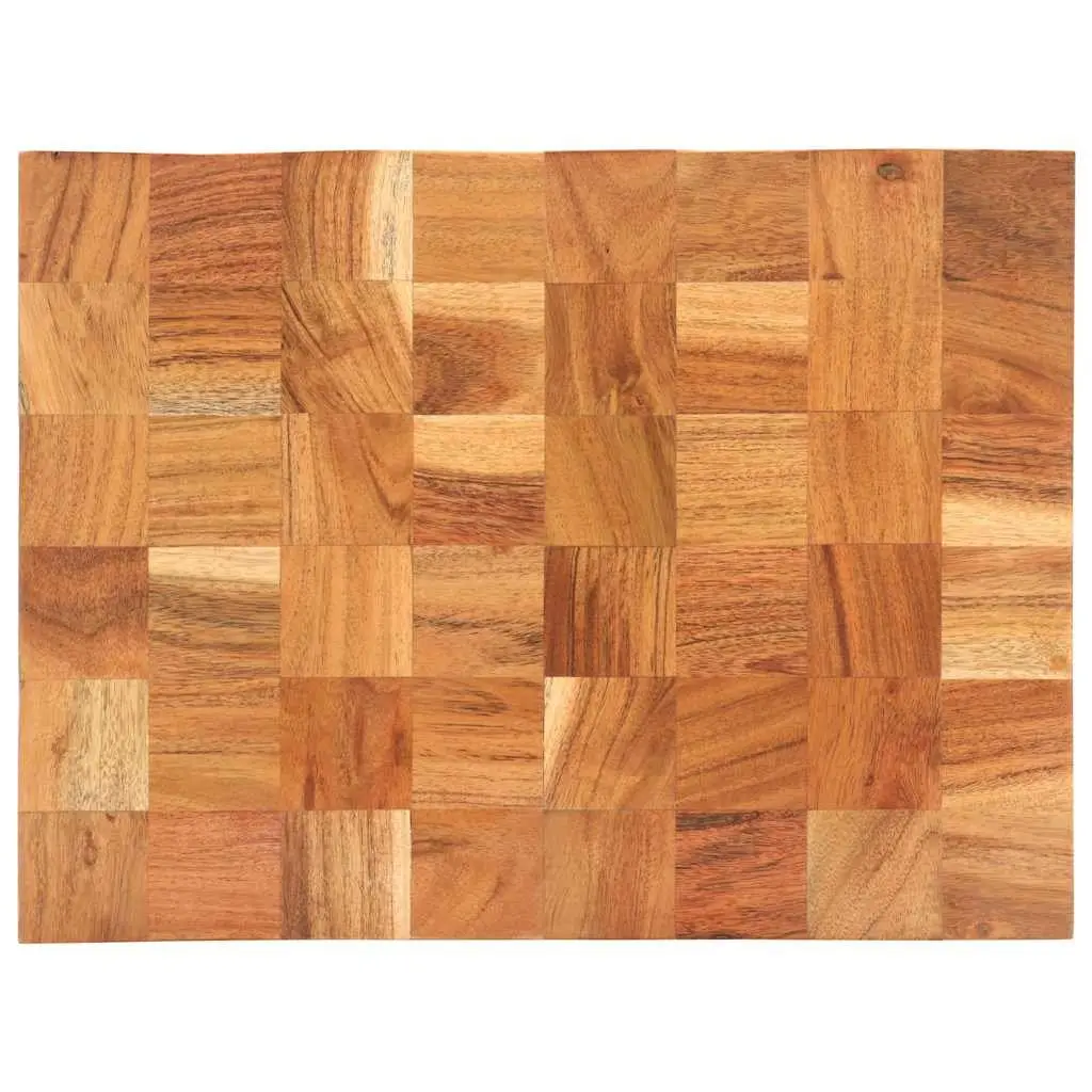 Chopping Board Brown 40x30x3.8 cm Solid Wood Kitchen Cutting Board with Finger Groove