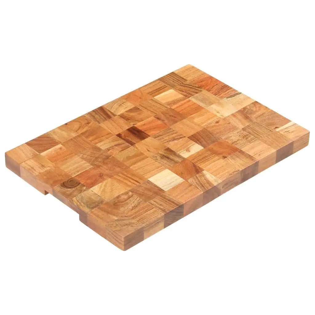 Cutting Board Brown 50x34x3.8 cm Solid Acacia Wood Chopping Kitchen Prep Surface