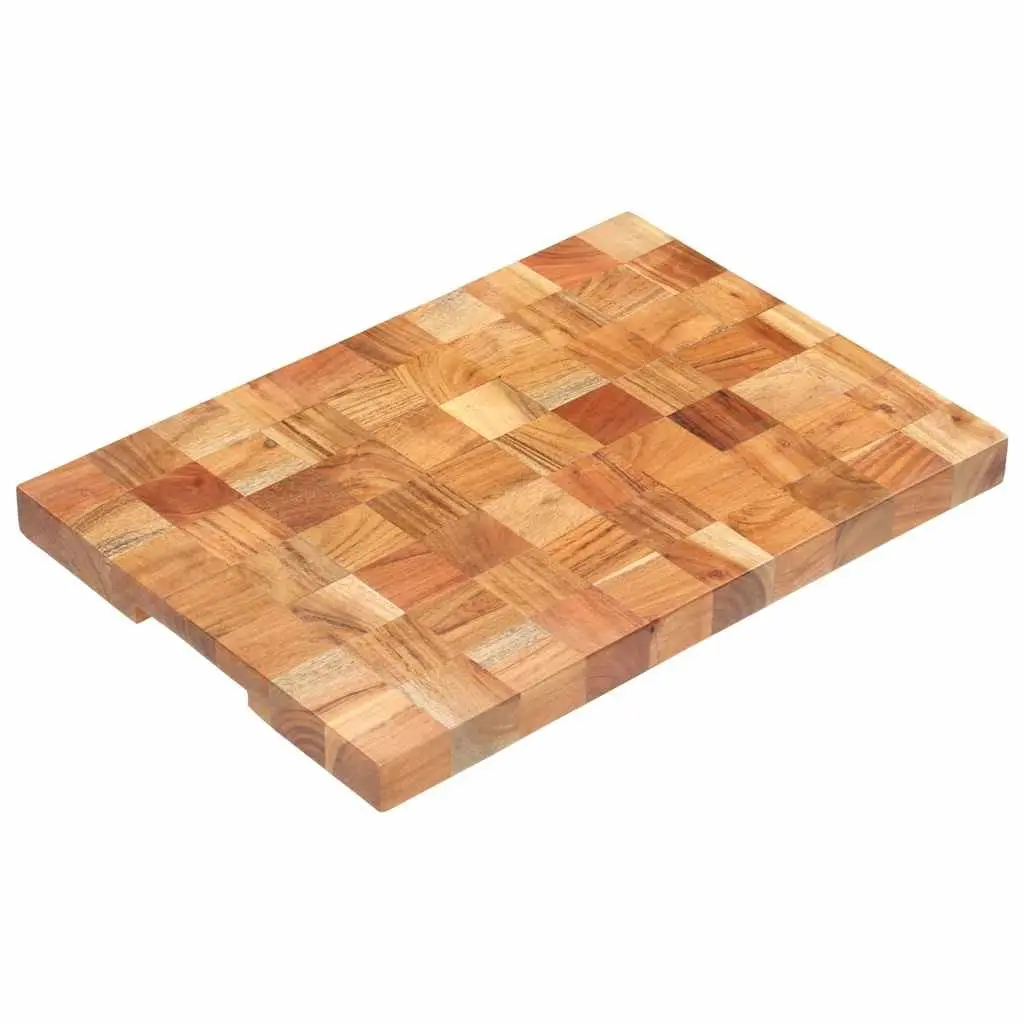 Cutting Board Brown 50x34x3.8 cm Solid Acacia Wood Chopping Kitchen Prep Surface