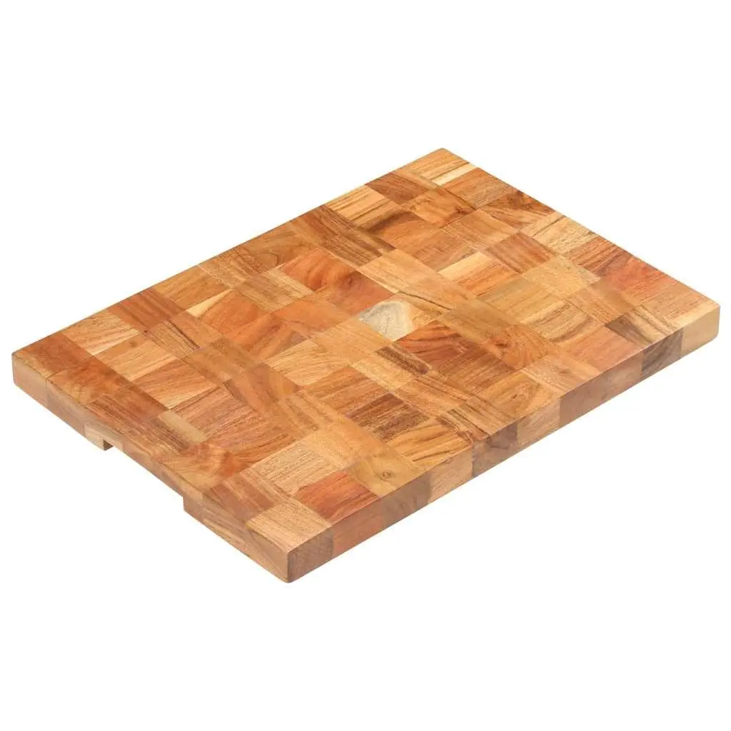 Cutting Board Brown 50x34x3.8 cm Solid Acacia Wood Chopping Kitchen Prep Surface