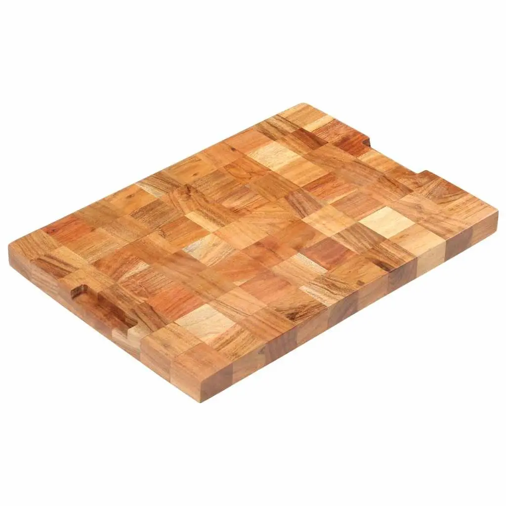 Cutting Board Brown 50x34x3.8 cm Solid Acacia Wood Chopping Kitchen Prep Surface